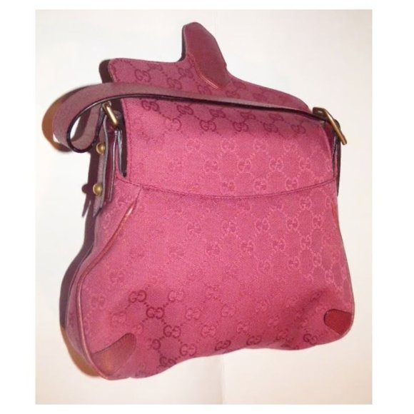 Gucci pink Guccissima leather Horse-bit chain saddle bag - Picture 11 of 11